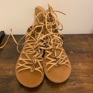 Lace-Up Sandals